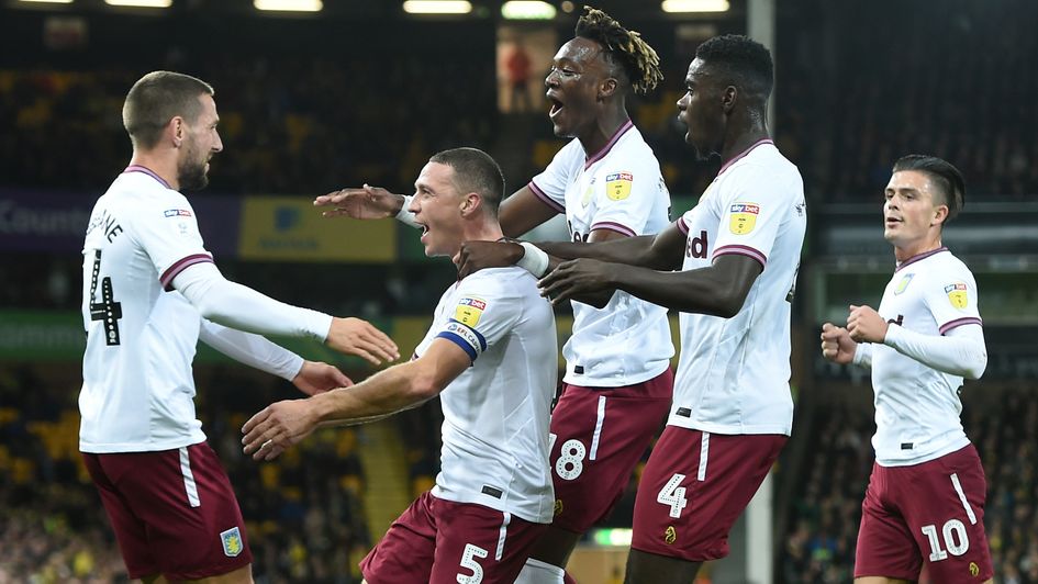 Aston Villa took the lead at Carrow Road