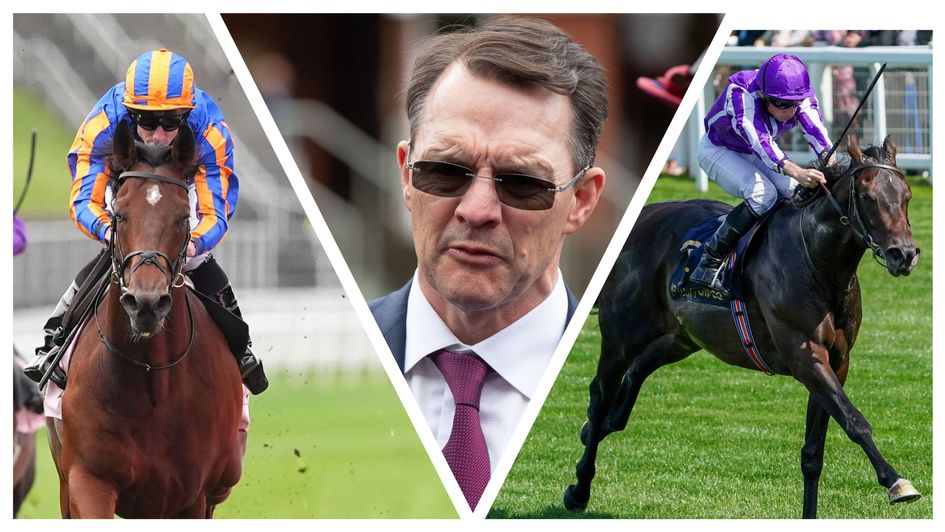 Left to right: Constitution River, Aidan O'Brien and Gstaad