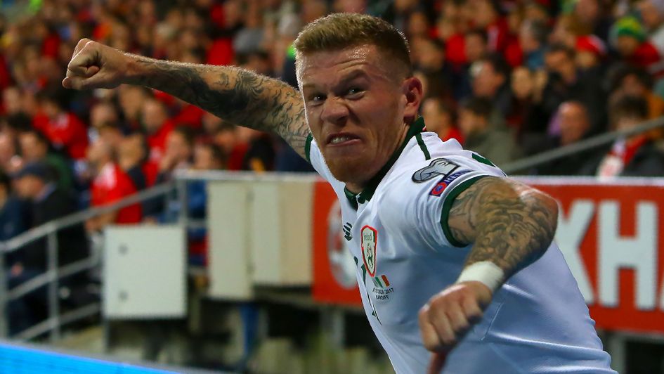 James McClean celebrates
