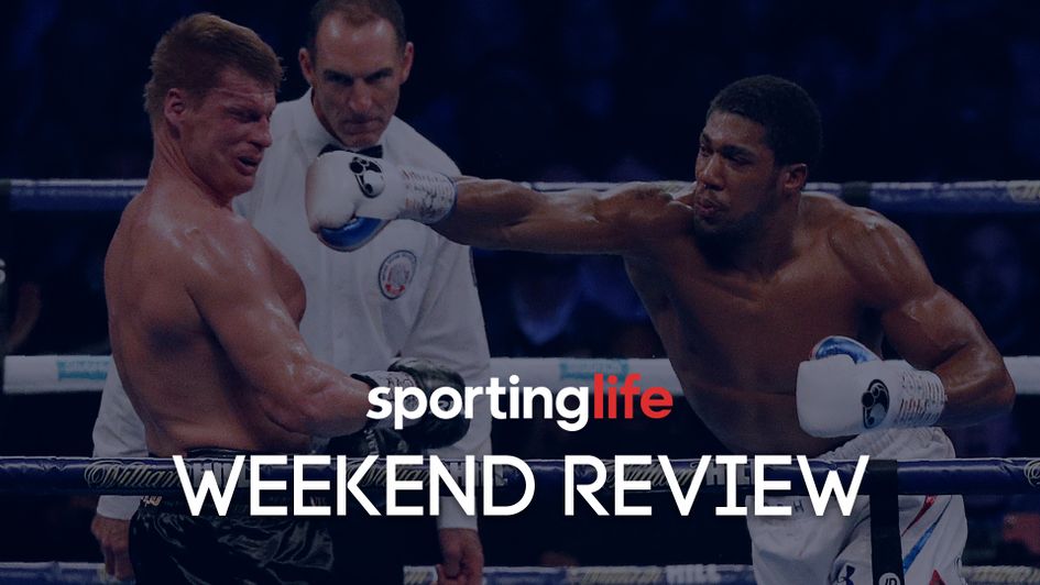 Anthony Joshua's win over Alexander Povetkin was one of the big sporting headlines of the weekend