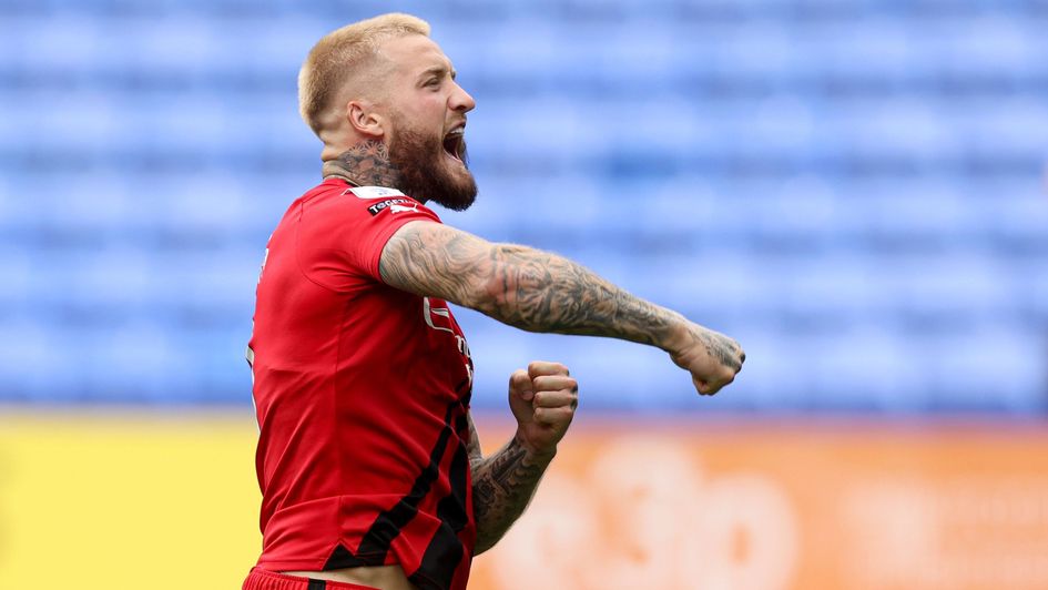 Stephen Humphrys celebrates a win for Wigan