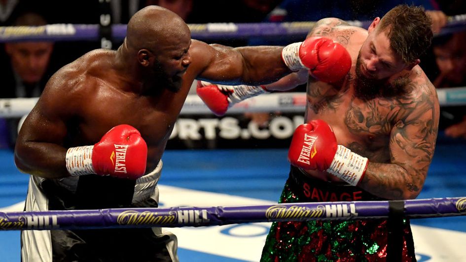 Carlos Takam (left) in action