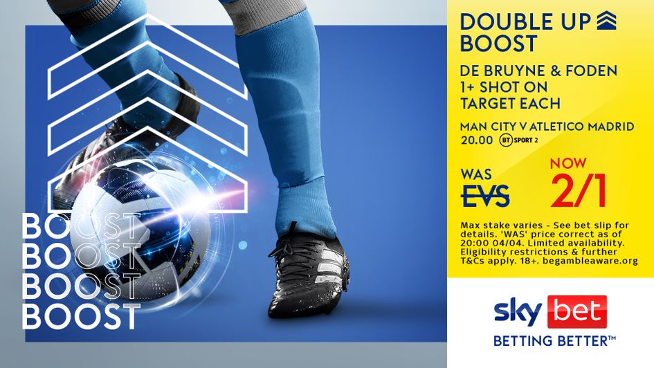 Sky bet boost - KdB and Foden 1+sot