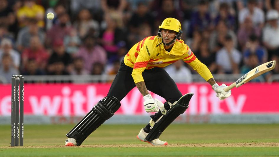 Alex Hales in action for Trent Rockets in The Hundred