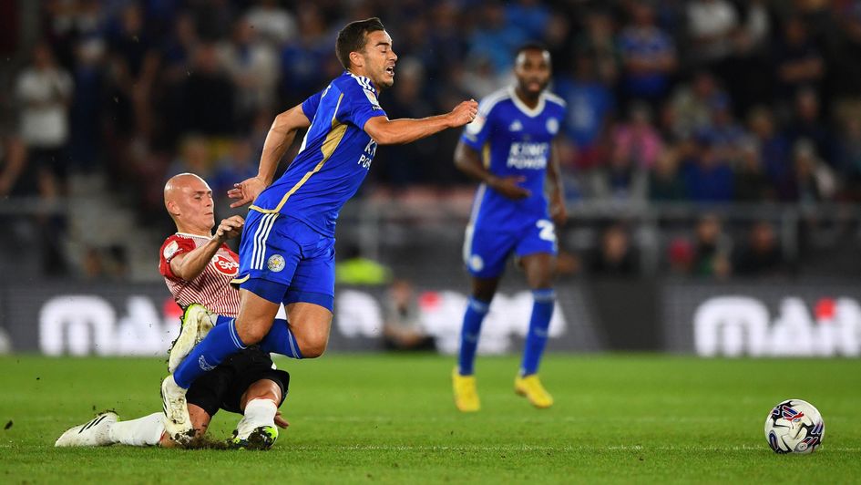 Will Smallbone fouls Harry Winks