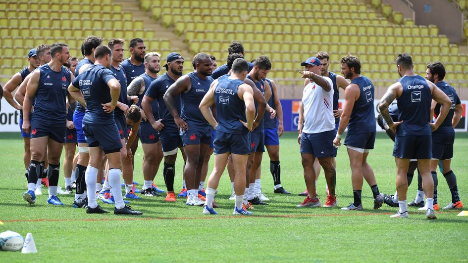 The French squad in their World Cup training camp