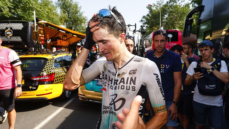 Pello Bilbao celebrates his victory