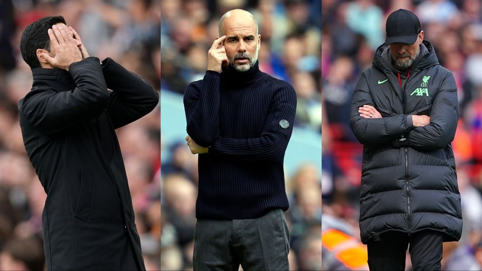 Arteta, Guardiola, Klopp