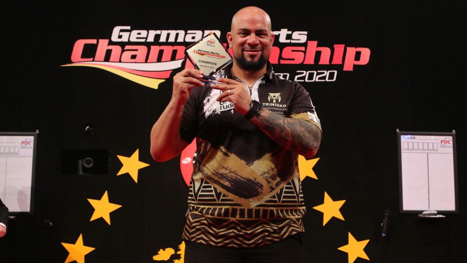 Devon Petersen wins the German Darts Championship (Picture: PDC Europe)