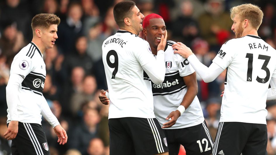 Ryan Babel celebrates putting Fulham against against Cardiff City