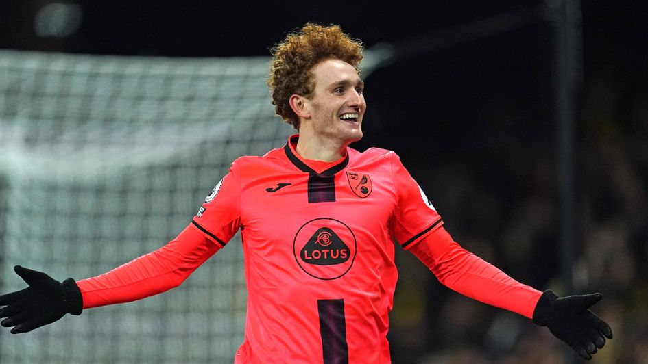Josh Sargent scored twice for Norwich