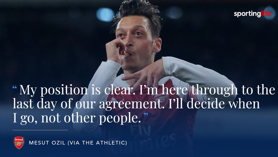 Mesut Ozil insists he will decide his Arsenal future
