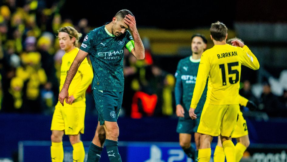 Rodri was sent off during the defeat by Bodo/Glimt