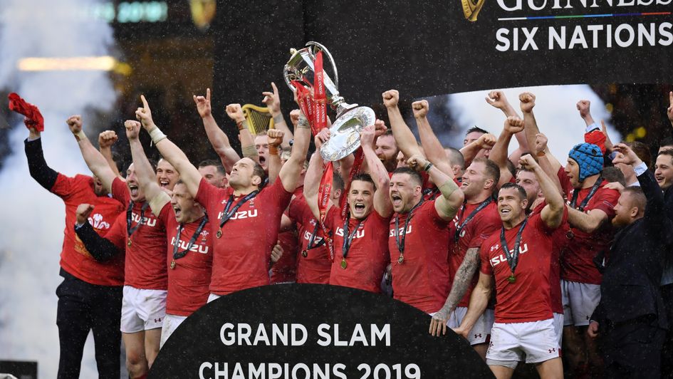Wales celebrate their Grand Slam triumph