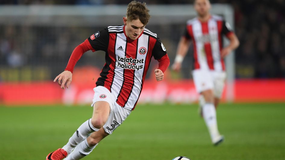David Brooks in action for Sheffield United against Leicester