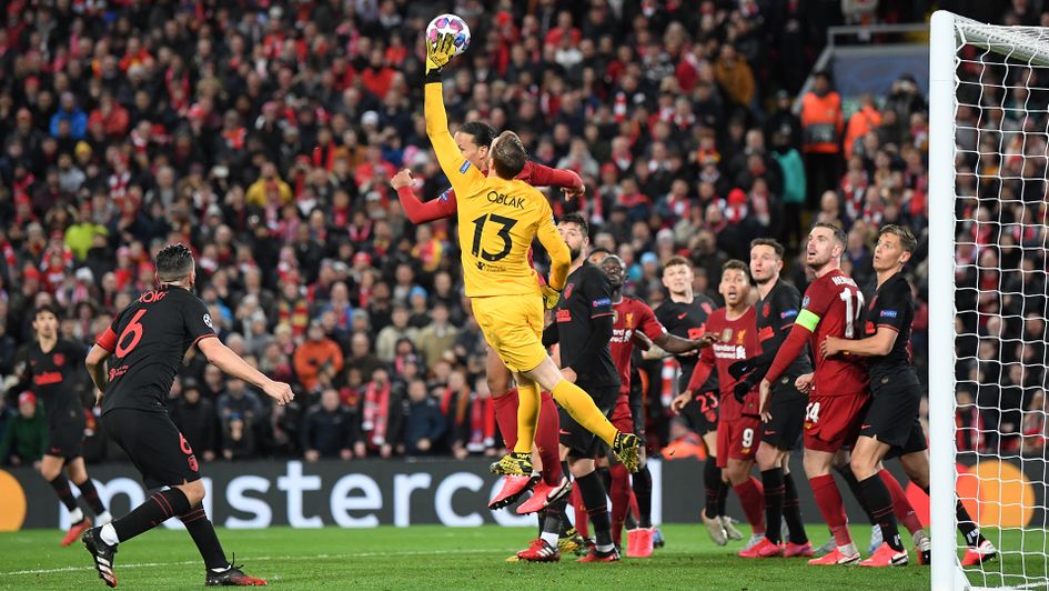 Jan Oblak made a number of saves against Liverpool