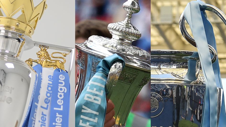 The three major trophies available to Manchester City