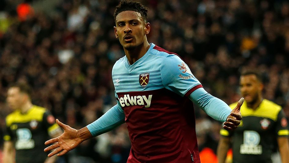 West Ham's Sebastien Haller cooly celebrates his goal against Southampton
