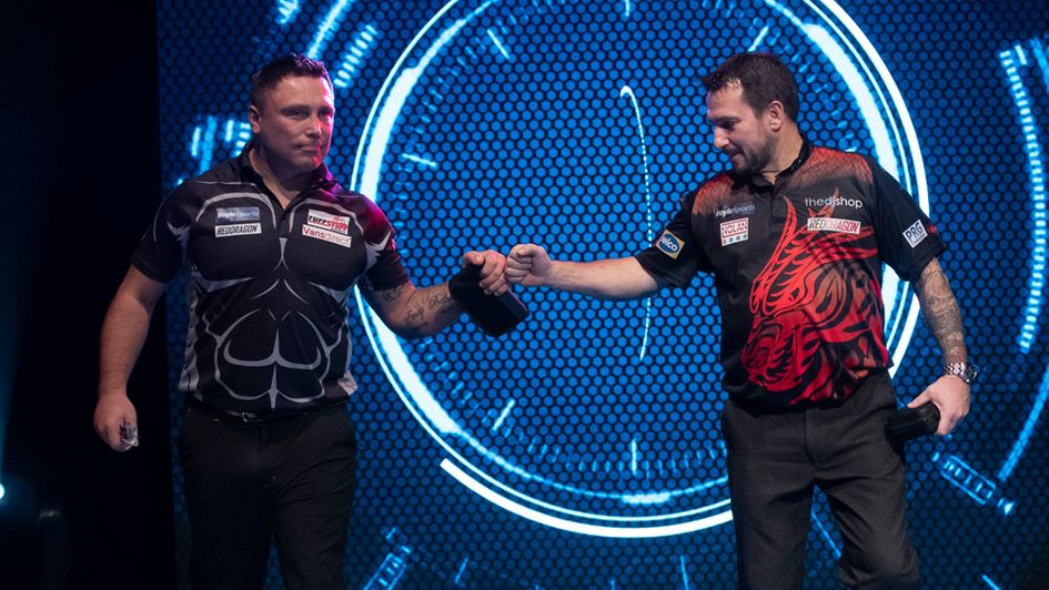 Gerwyn Price and Jonny Clayton (Picture: Lawrence Lustig/PDC)