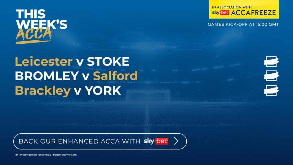 CLICK TO BACK OUR 13/1 TREBLE!
