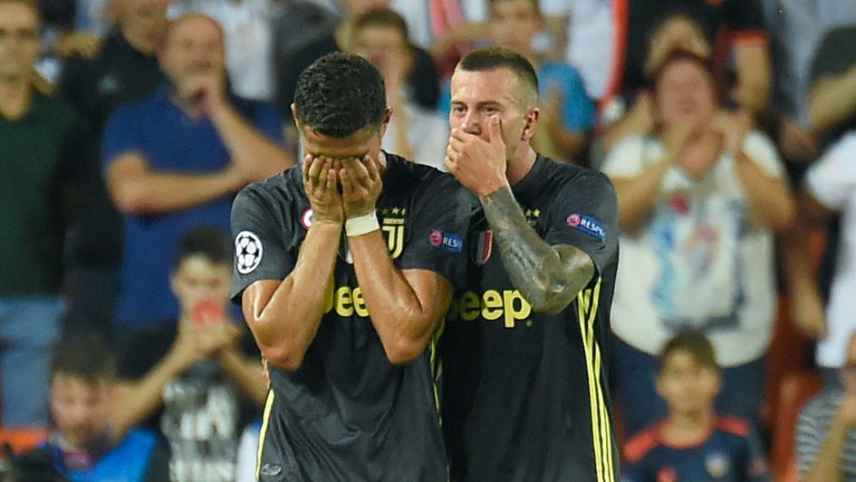Cristiano Ronaldo breaks down in tears after being sent off