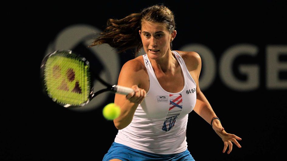 Rebecca Marino in action in Canada