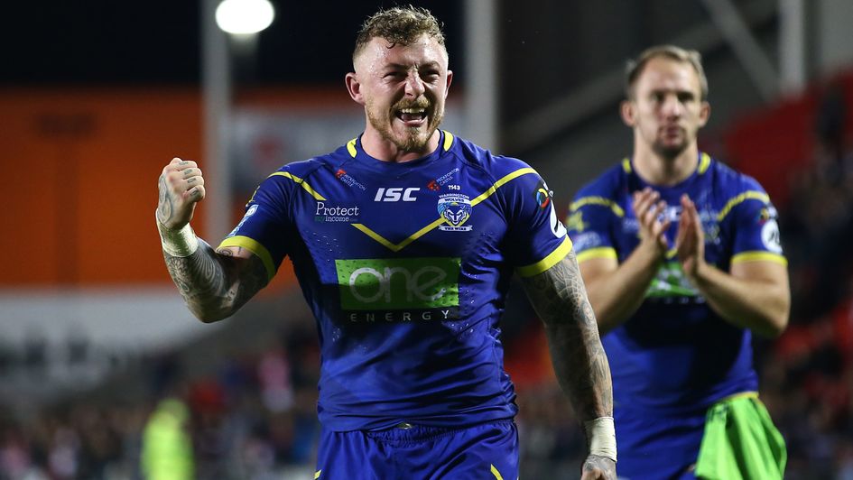 Josh Charnley: The Warrington star celebrates