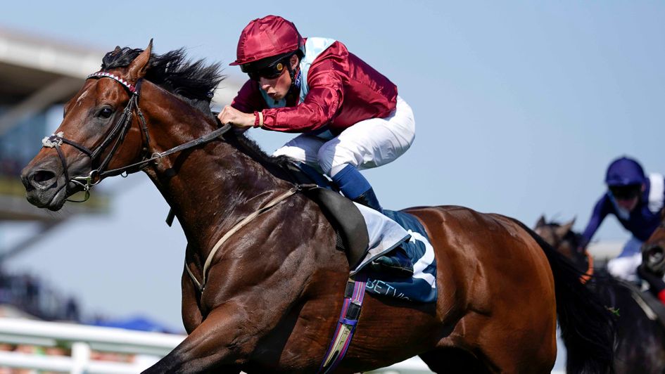 Jumby and William Buick go clear in the Hungerford Stakes