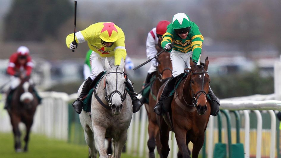 Neptune Collonges just beats Sunnyhillboy on th eline