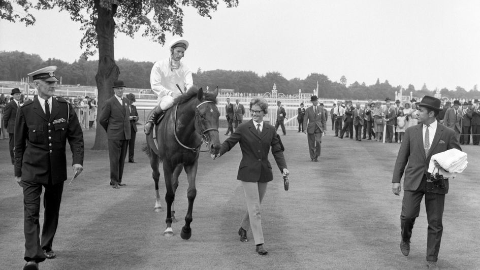 Park Top and Lester Piggott after their 1969 King George success
