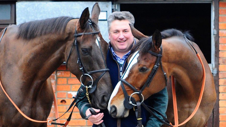 Paul Nicholls with Denman and Kauto Star in 2008