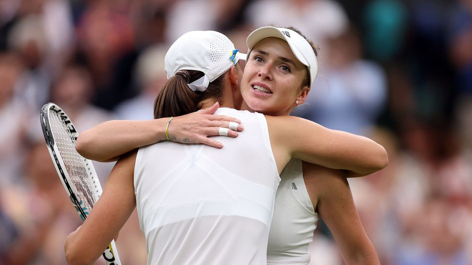 Elina Svitolina celebrates her victory