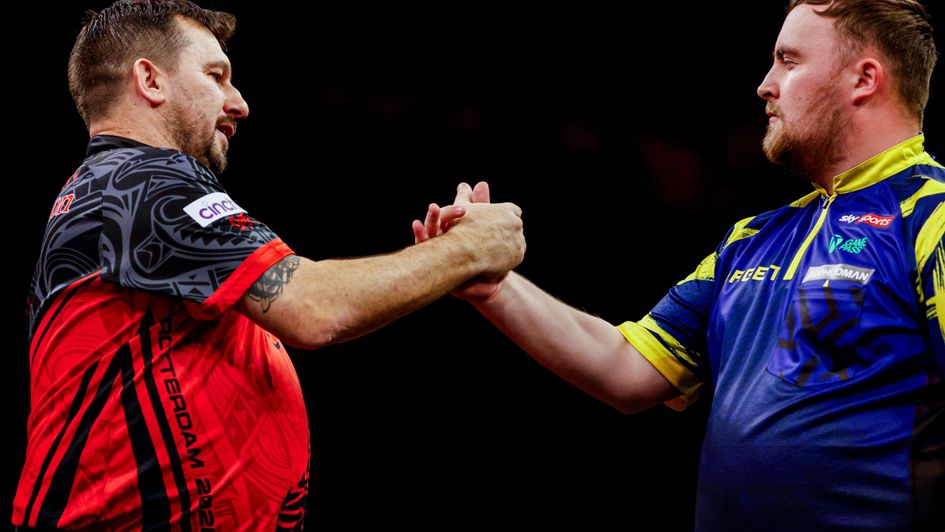 Jonny Clayton and Luke Littler