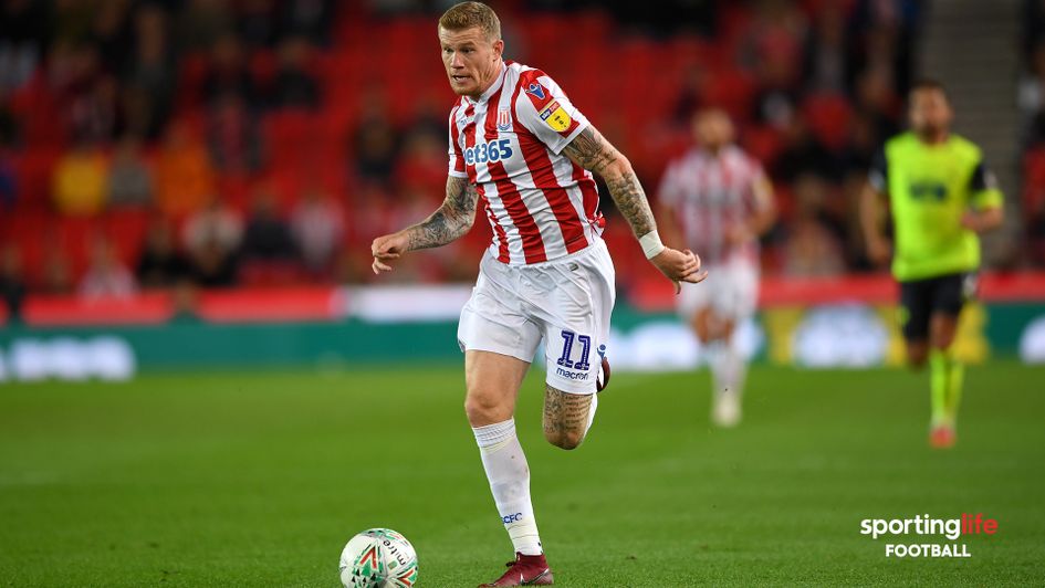 James McClean in action for Stoke