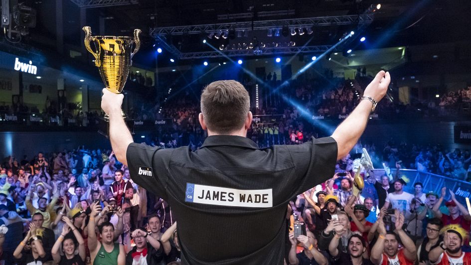 James Wade after winning the World Series of Darts Finals (Picture: PDC/Michael Braunschadel)