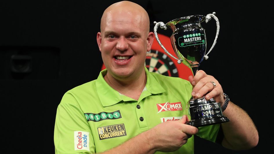 Michael van Gerwen wins the Masters title (Pic: Lawrence Lustig/PDC)