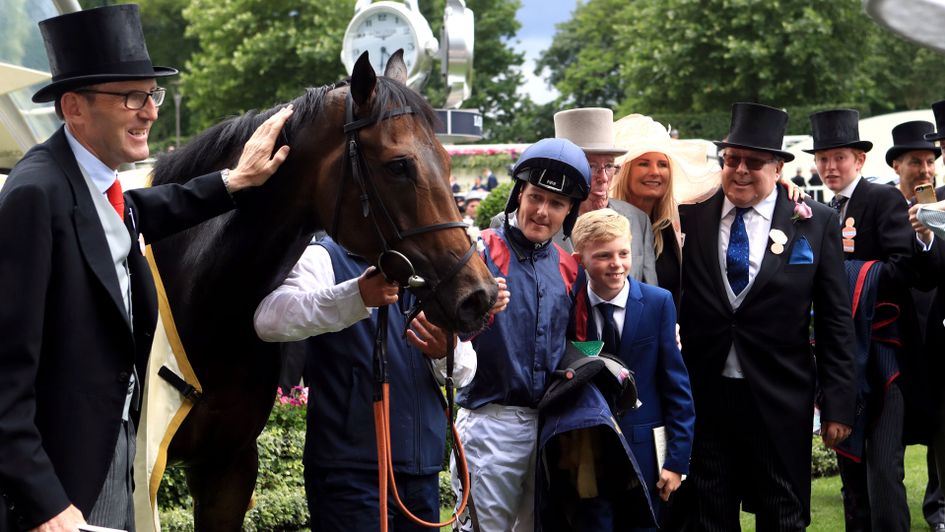 James Fanshawe poses with The Tin Man