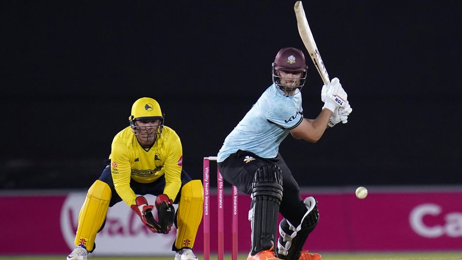 Surrey's Will Jacks in full flight