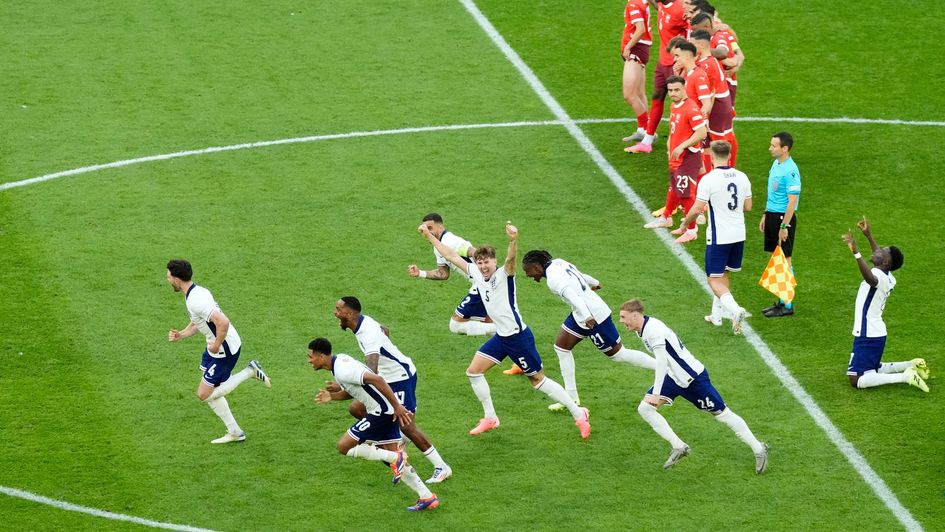 England celebrate
