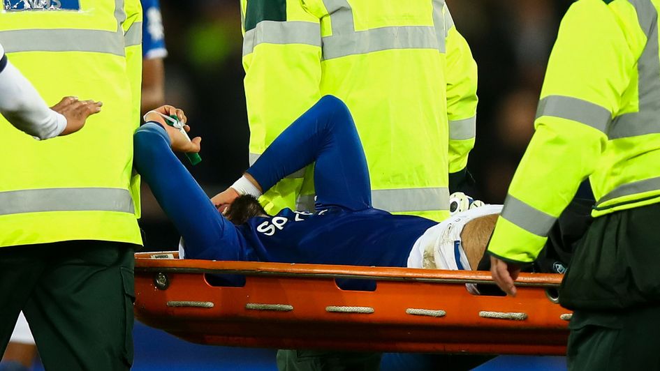 Andre Gomes: Everton midfielder is stretchered off after suffering a horror injury against Tottenham