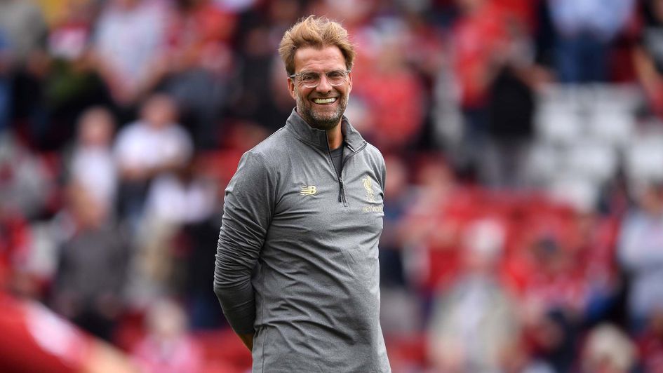 Liverpool boss Jurgen Klopp all smiles at Anfield