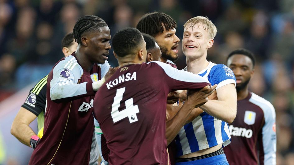 Jan Paul van Hecke was carded at Aston Villa with frustrations boiling over