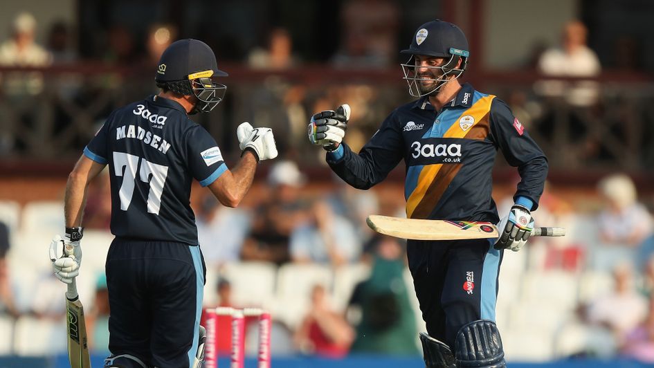 Calum MacLeod (right) smashes a 58-ball century