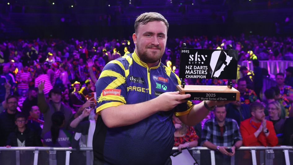 Luke Littler with another trophy (PDC/Photosport)