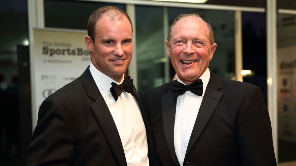 Andrew Strauss, left, and Geoffrey Boycott have been awarded knighthoods