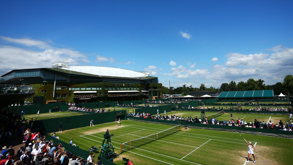 The scene at the All England Club