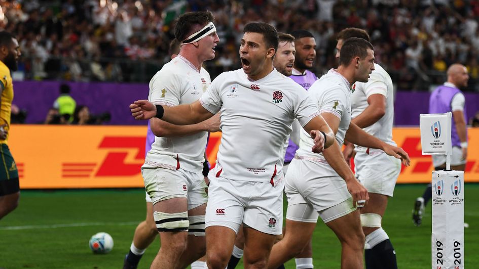 What it means to win a Rugby World Cup quarter-final - England's Ben Youngs celebrates