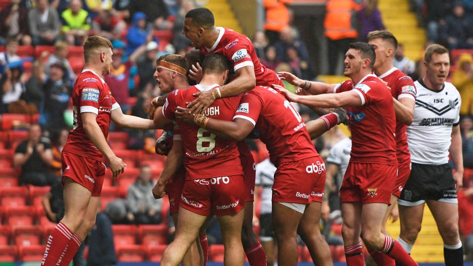 Huddersfield celebrate