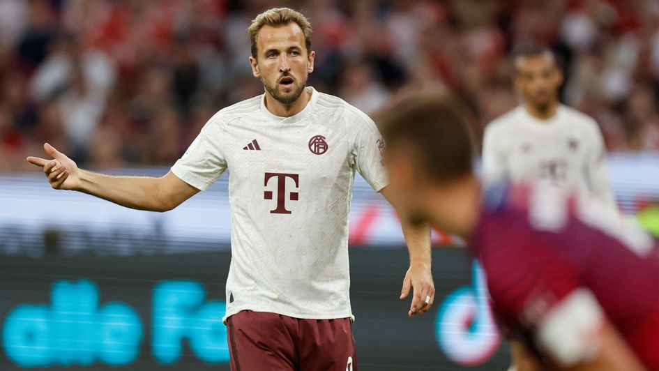 Harry Kane in action for Bayern Munich