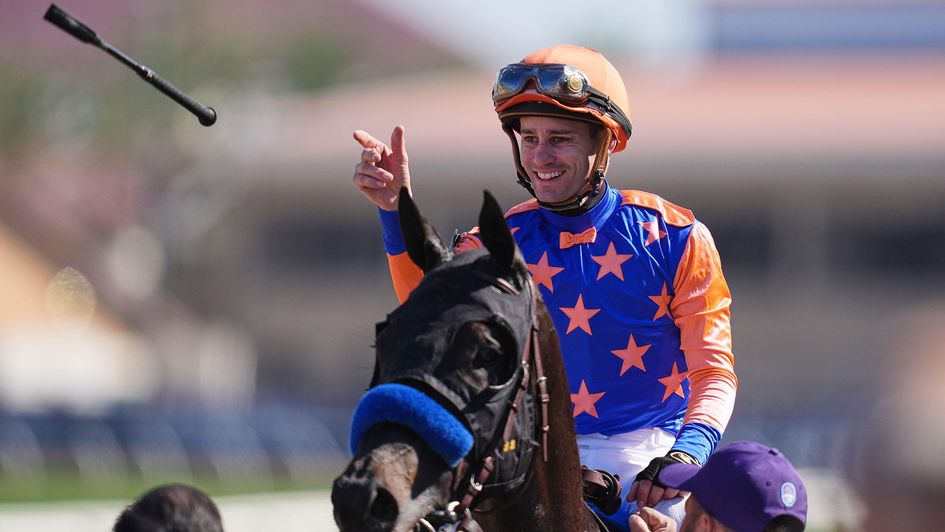 Flavien Prat enjoys his Breeders' Cup success